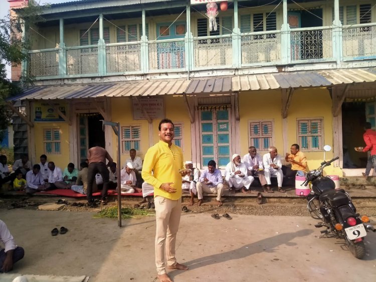 मौजे रामपुरी येथील ग्रामस्थ जनतेला दिपवाळी पाडव्या निमीत्त फराची केली व्यवस्था-युवा नेते जगदिश मस्के रामपुरी