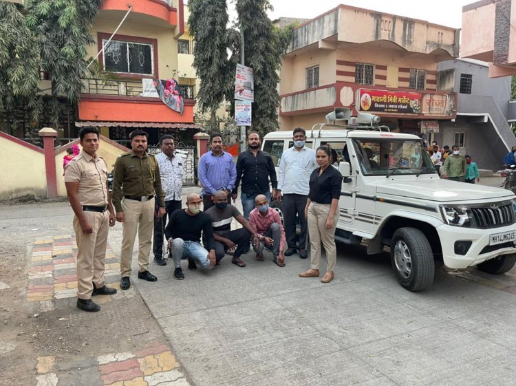 भाई न म्हटल्याने युवकास चामडयाचे बेल्टने मारहान करणाऱ्या गावगुंडांना अटक वाकड तपास पथकाची कारवाई