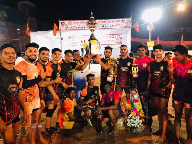 कबड्डी स्पर्धेमध्ये दत्त सेवा मंडळ दहागाव संघाने पटकावला प्रथम क्रमांक